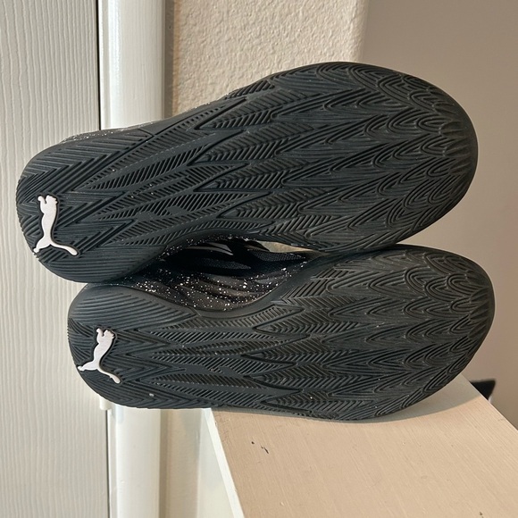 PUMA MELO MB.02 "Oreo" Black/White/Oreo Basketball 379425-01 GS Youth SZ 6.5 - Picture 8 of 9